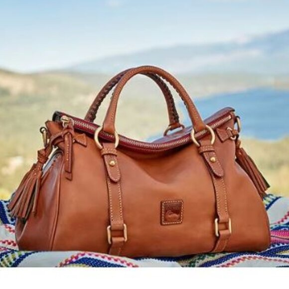 Dooney & Bourke Large Florentine Italian Vacchetta leather Satchel - Picture 1 of 16